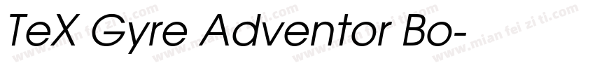 TeX Gyre Adventor Bo字体转换